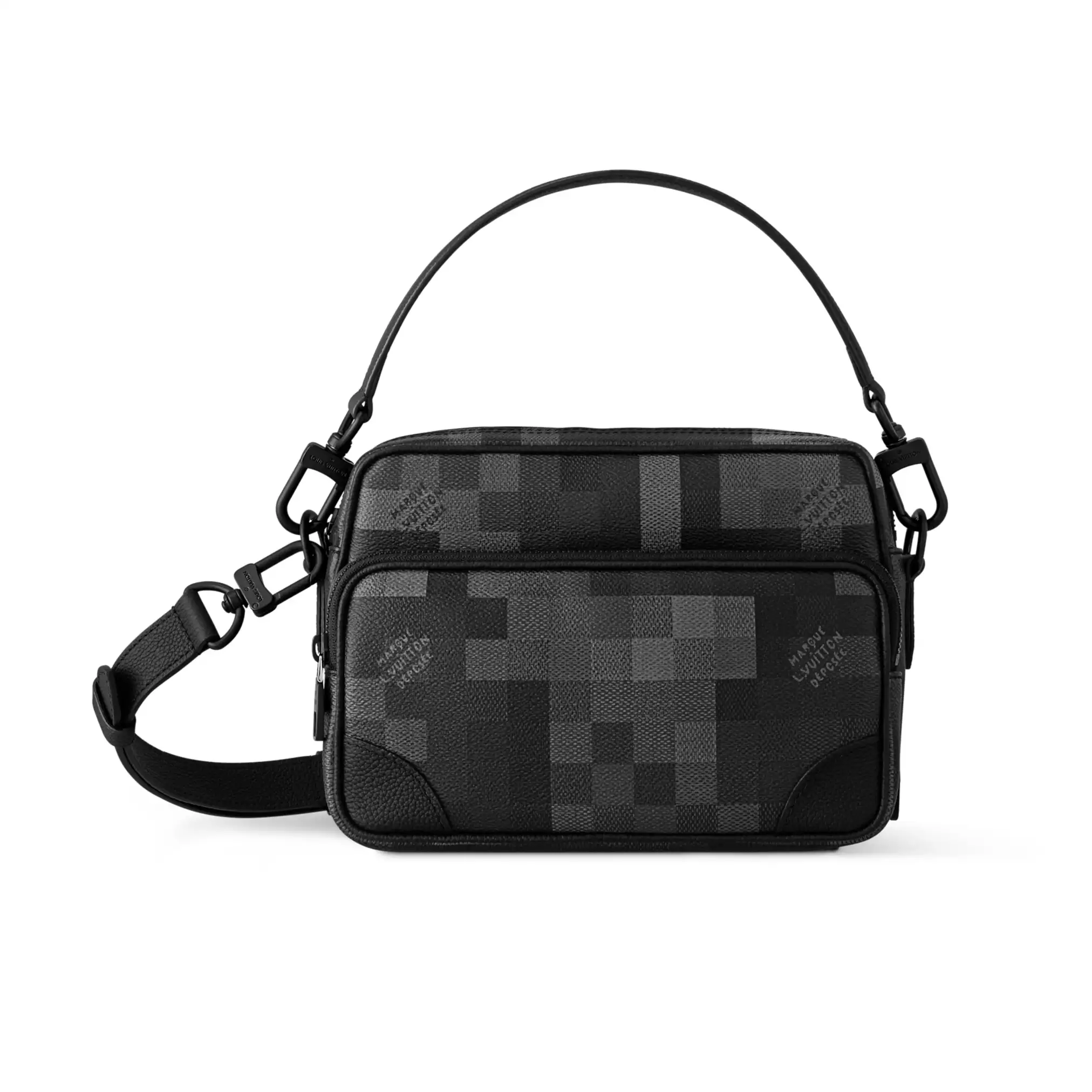 NIL MESSENGER BAG DAMOFLAGE BLACK CANVAS M14988 - LW414 DISCOVERY BACKPACK PM SKY BLUE MONOGRAM CANVAS