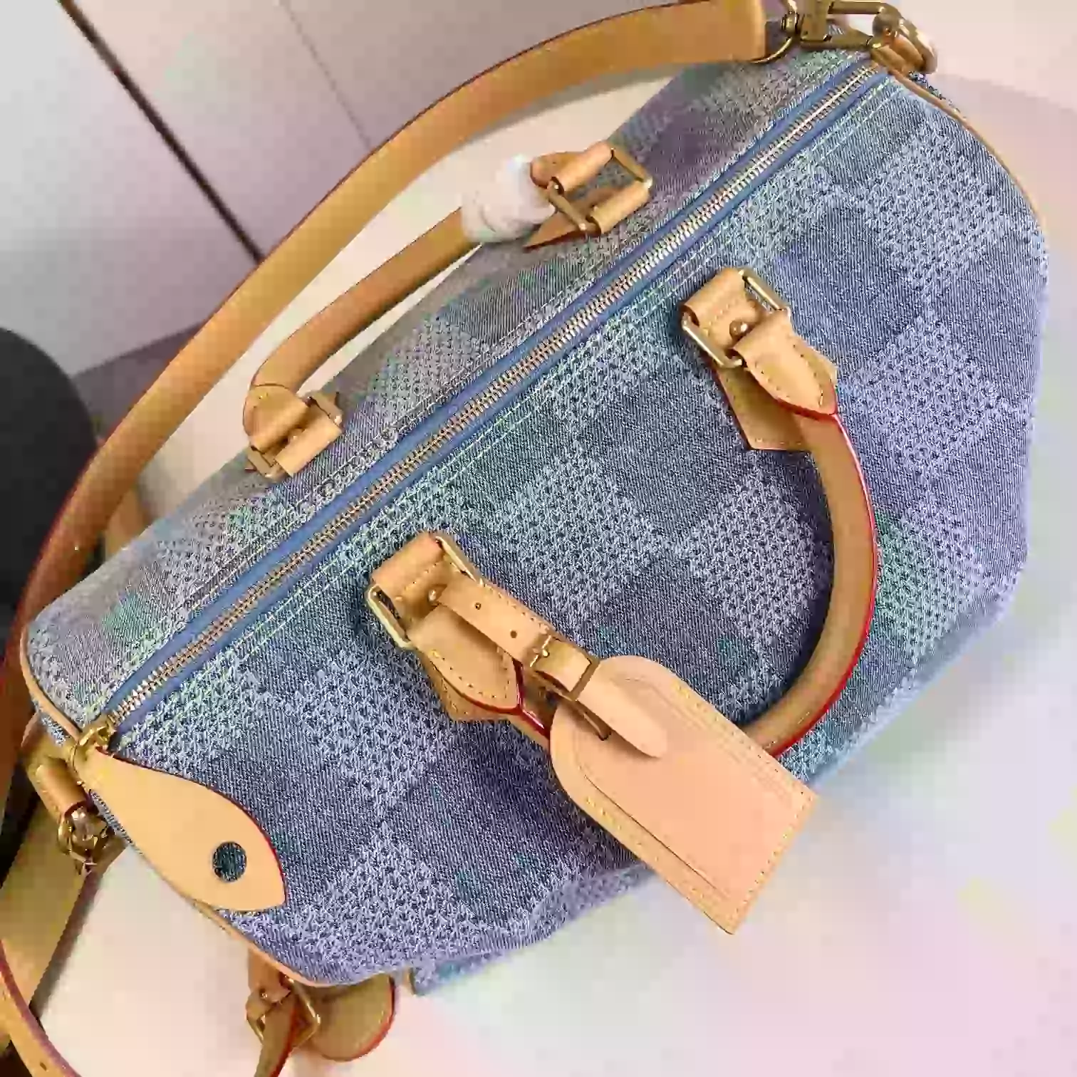 SPEEDY 40 BANDOULIERE BLUE DAMIER DENIM 3D N40701- LW377 DISCOVERY BACKPACK PM SKY BLUE MONOGRAM CANVAS
