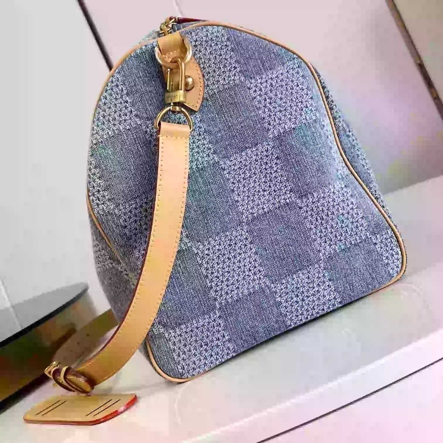 SPEEDY 40 BANDOULIERE BLUE DAMIER DENIM 3D N40701- LW377 DISCOVERY BACKPACK PM SKY BLUE MONOGRAM CANVAS