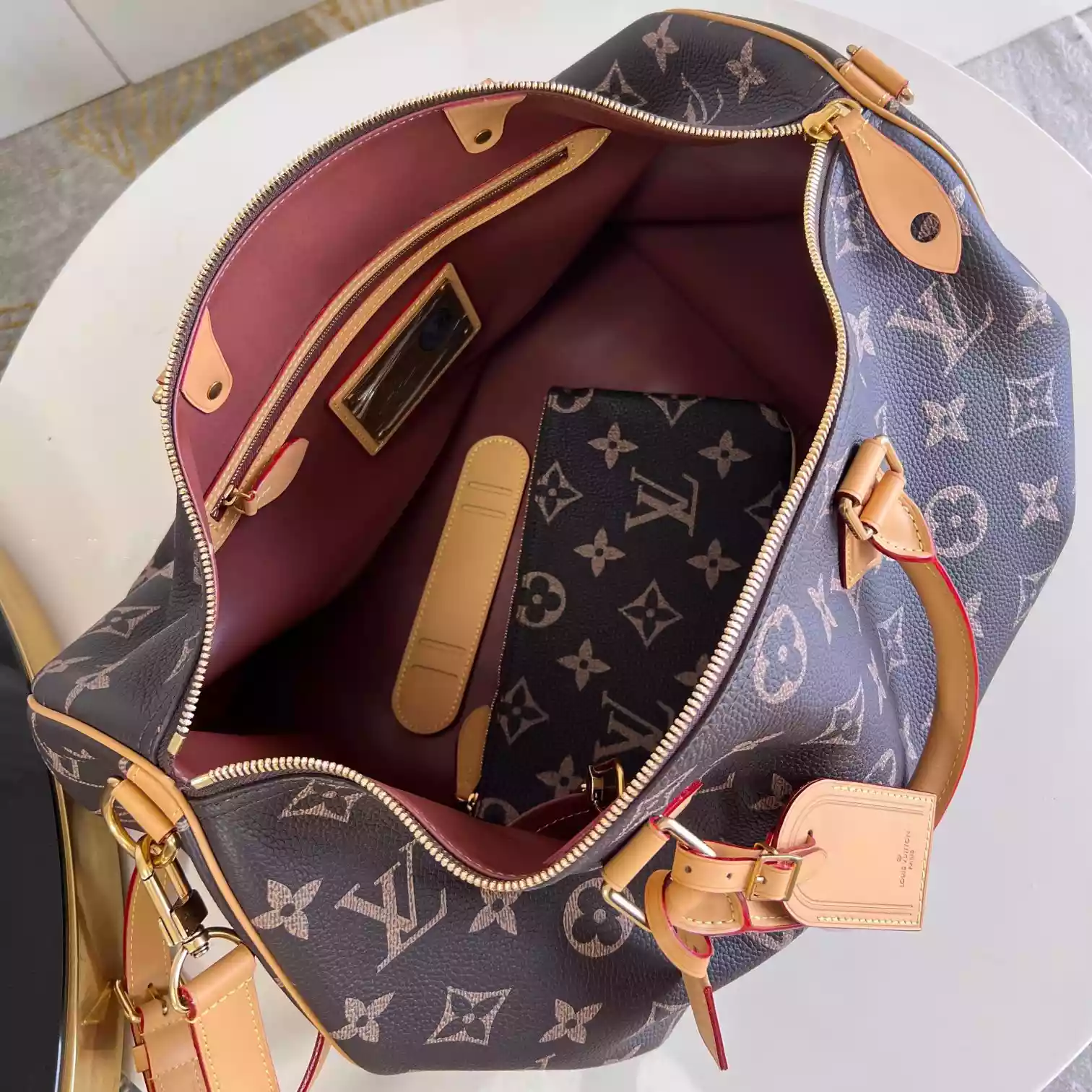 SPEEDY P9 BANDOULIERE 50 MONOGRAM SOFT CALFSKIN M46962 - LW359 DISCOVERY BACKPACK PM SKY BLUE MONOGRAM CANVAS