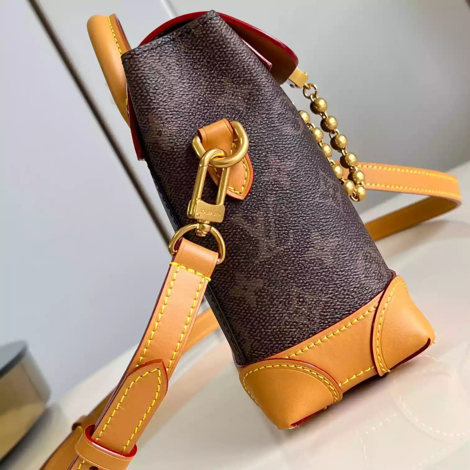 STEAMER 15 BROWN MONOGRAM DUST CANVAS M11630 - LW436 DISCOVERY BACKPACK PM SKY BLUE MONOGRAM CANVAS