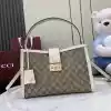 GUCCI PADLOCK GG CANVAS LARGE HANDBAG WHITE 2025 - BG108 GUCCI PADLOCK GG CANVAS LARGE HANDBAG WHITE 2025
