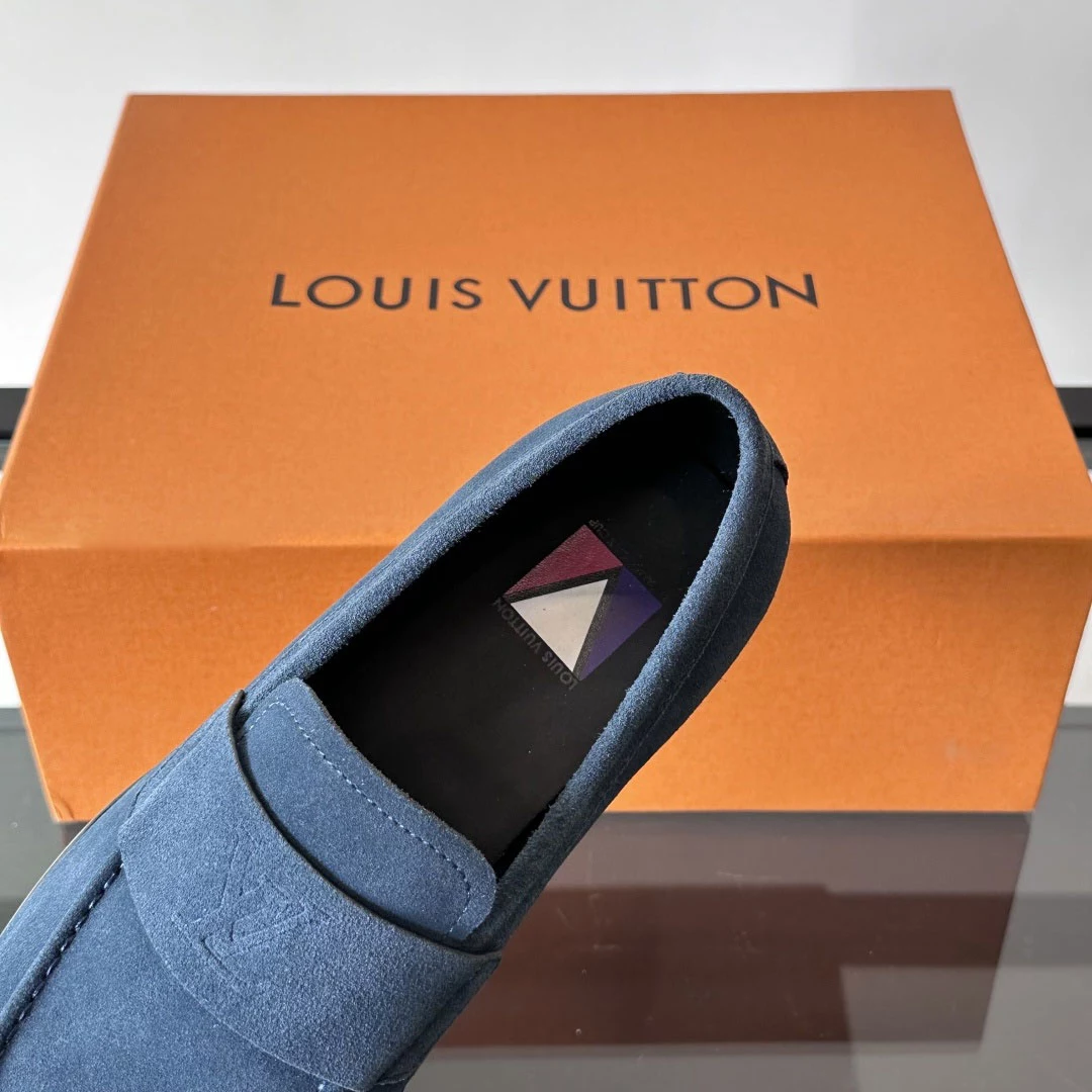 GLOVE LOAFERS IN BLUE - VL057