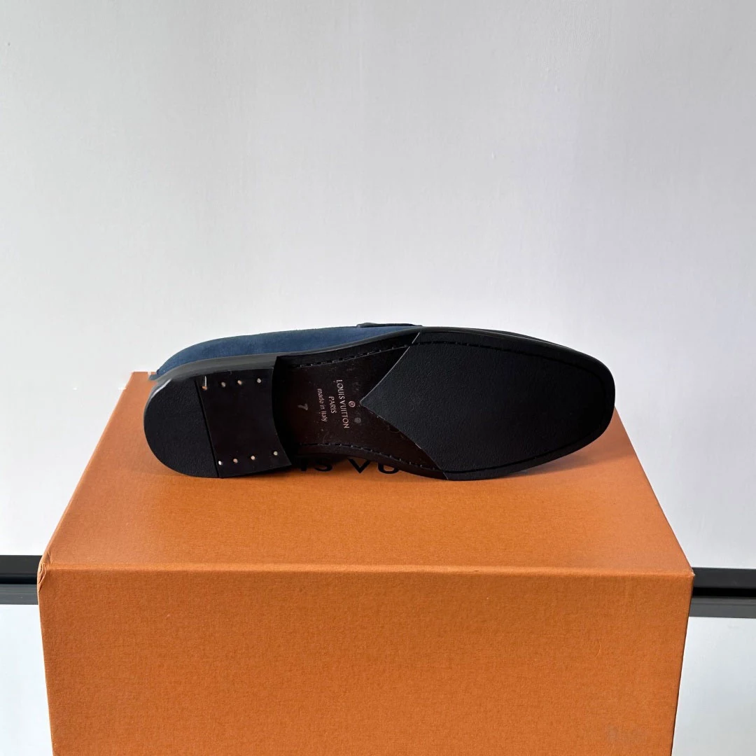 GLOVE LOAFERS IN BLUE - VL057