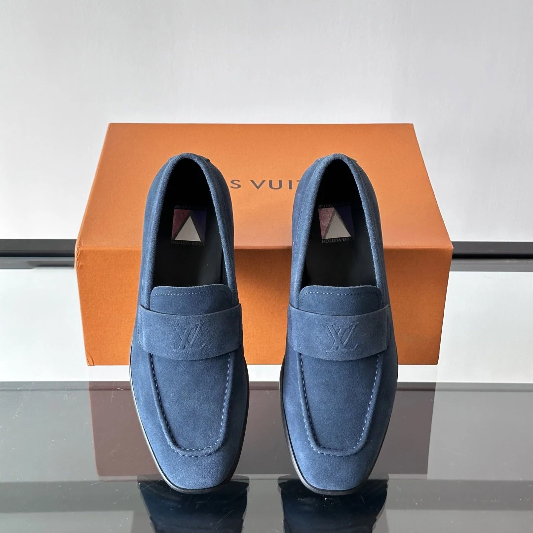 GLOVE LOAFERS IN BLUE - VL057