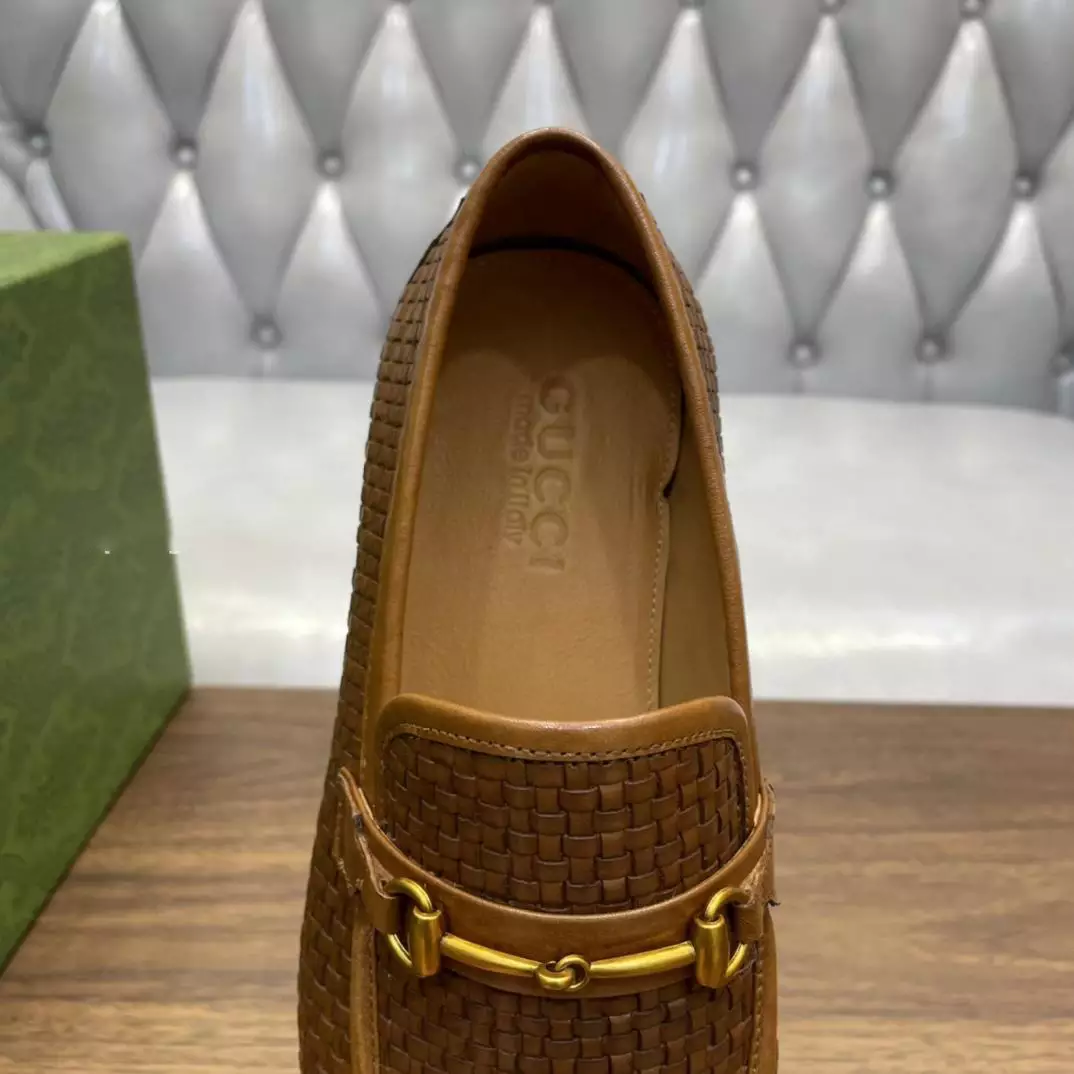 HORSEBIT LEATHER LOAFERS BROWN - GL117