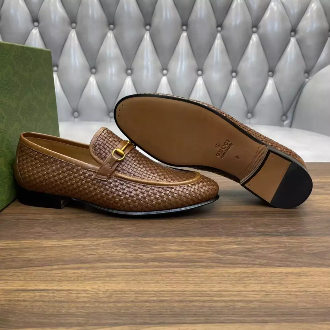 HORSEBIT LEATHER LOAFERS BROWN - GL117