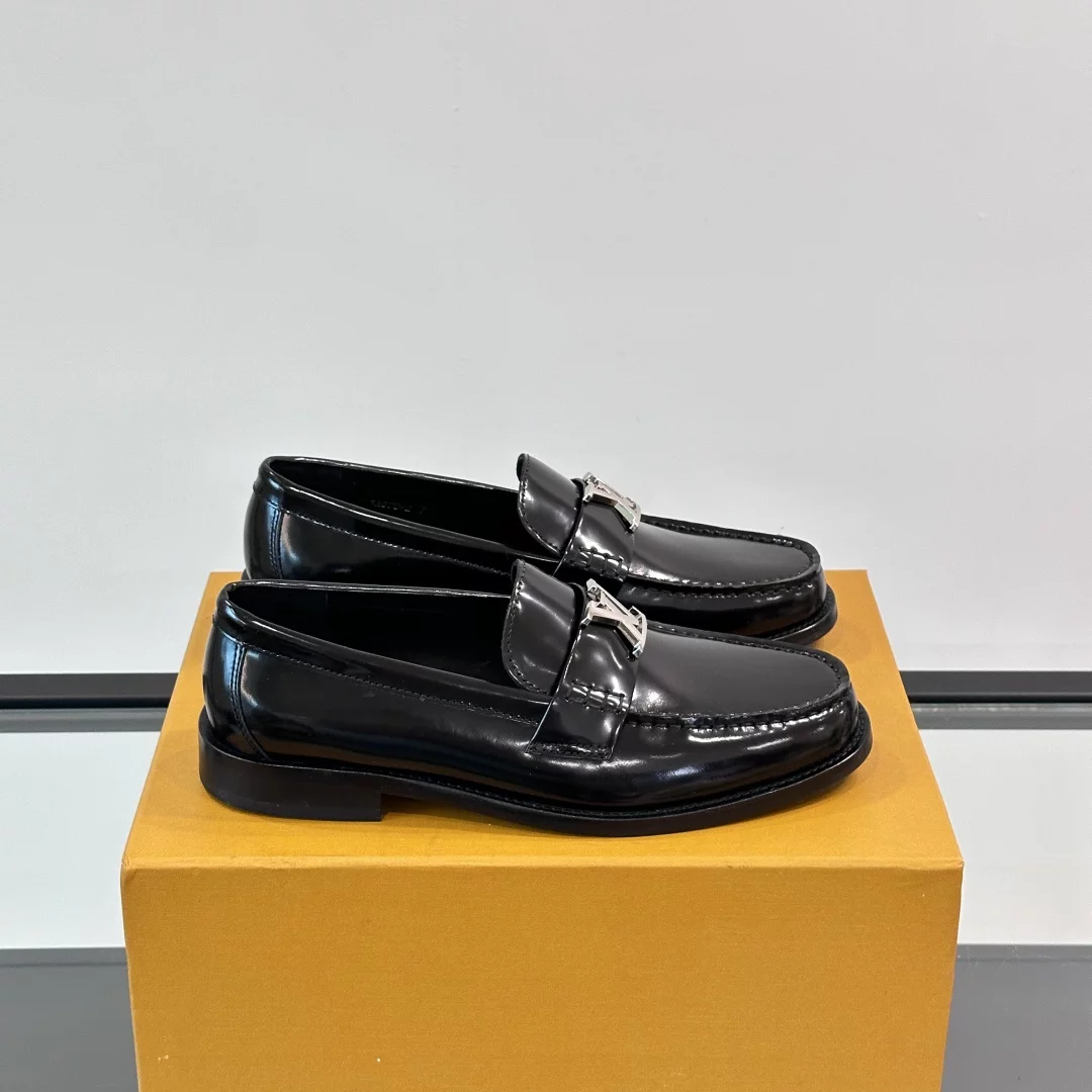 MAJOR LOAFERS BLACK GLAZED CALF LEATHER - VL037
