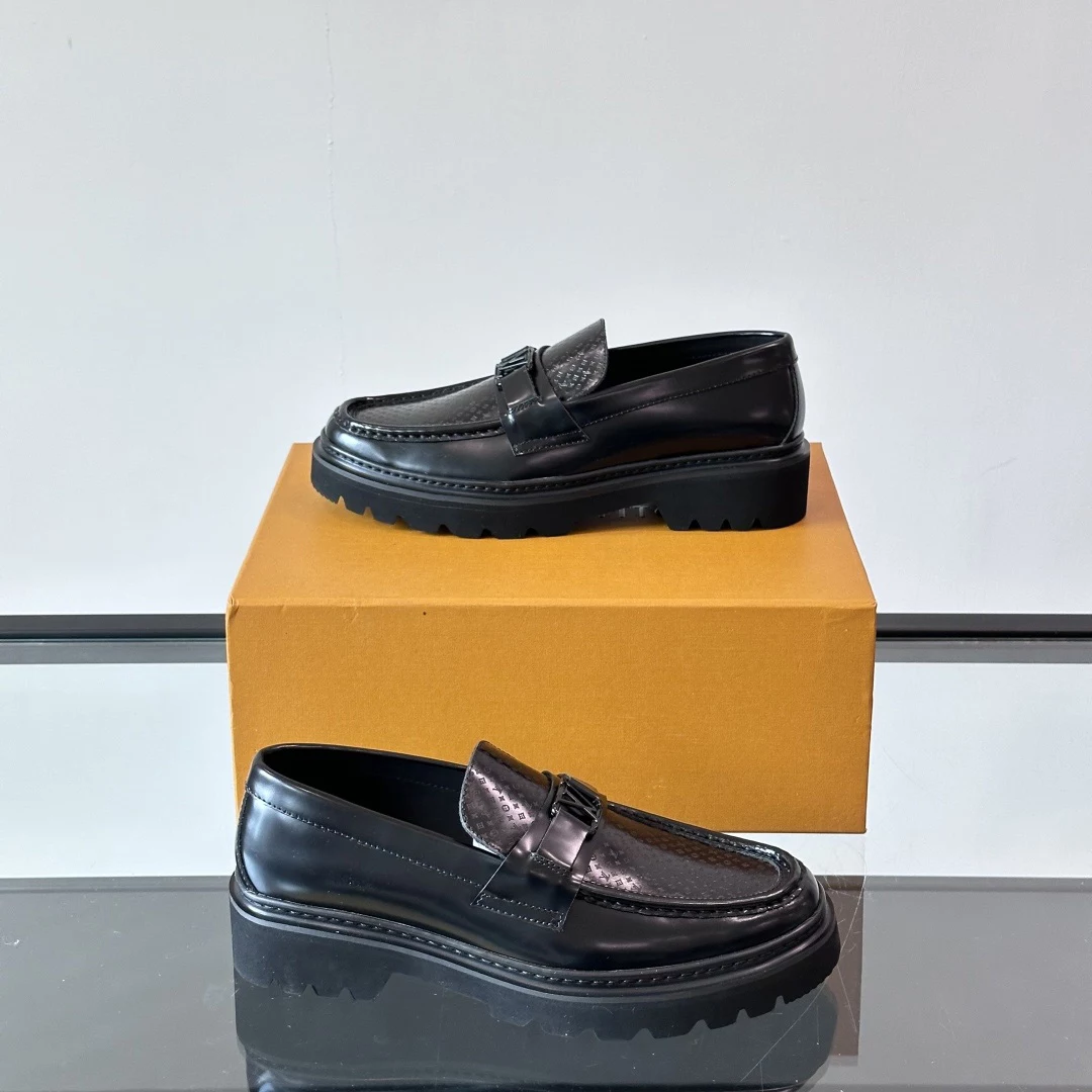 MAJOR LOAFERS BLACK LEATHER - VL042