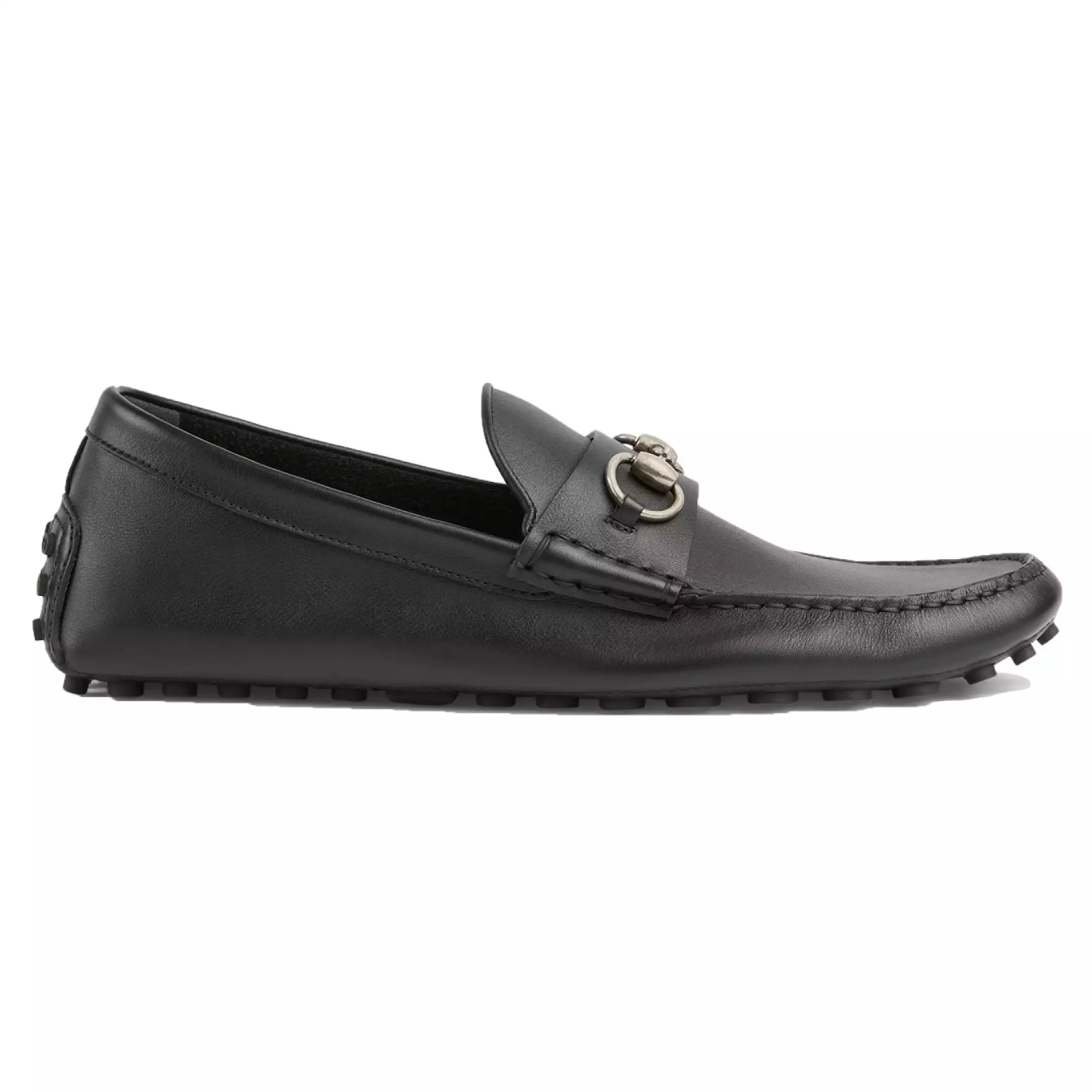 MEN'S DRIVER WITH HORSEBIT BLACK LEATHER - GL098