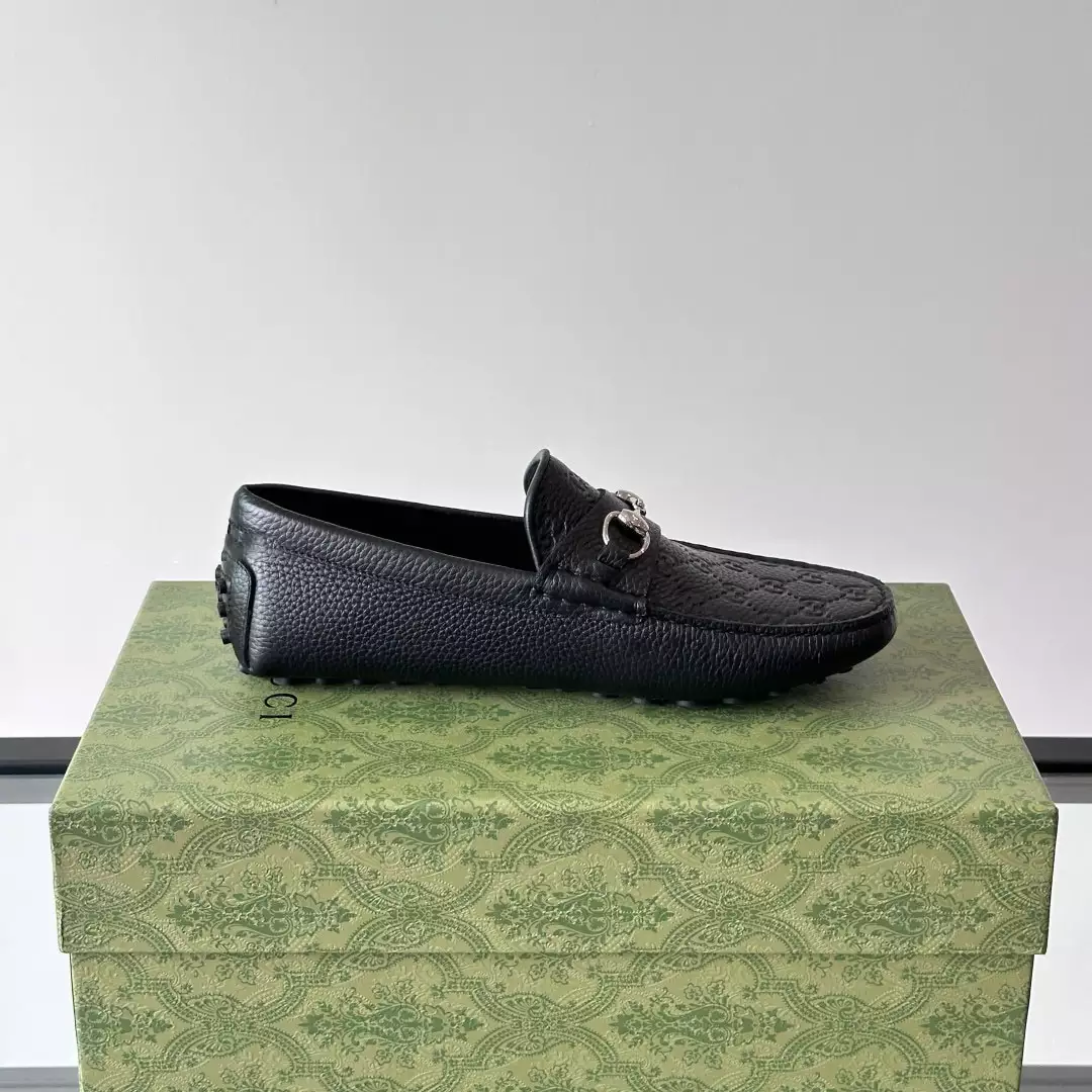 Gucci Men Horsebit Black Loafer - GL090