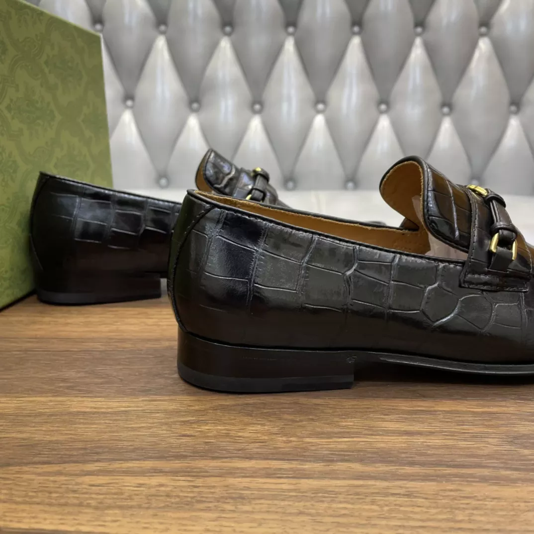MEN'S LOAFERS WITH INTERLOCKING G BLACK - GL115