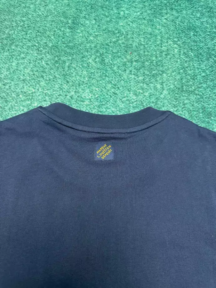 LOUIS VUITTON T-SHIRT - LVTS091 Damier Jacquard Short-Sleeved Crewneck - LVTS089