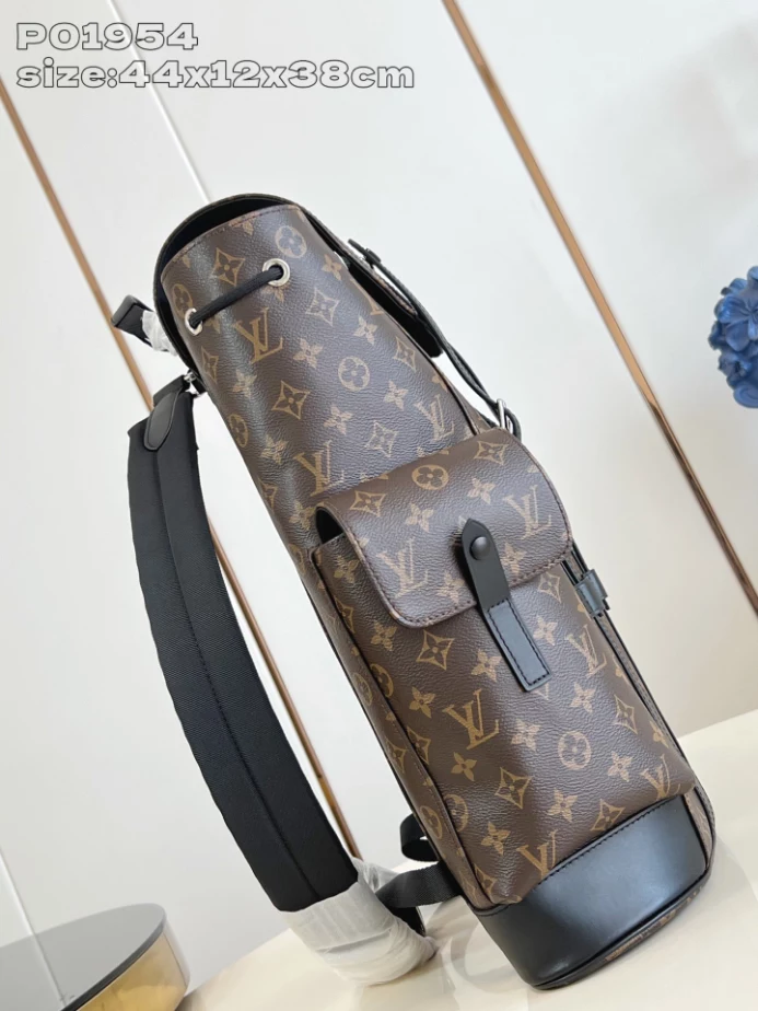 LOUIS VUITTON CHRISTOPHER MM MONOGRAM ECLIPSE - LW457 DISCOVERY BACKPACK PM SKY BLUE MONOGRAM CANVAS